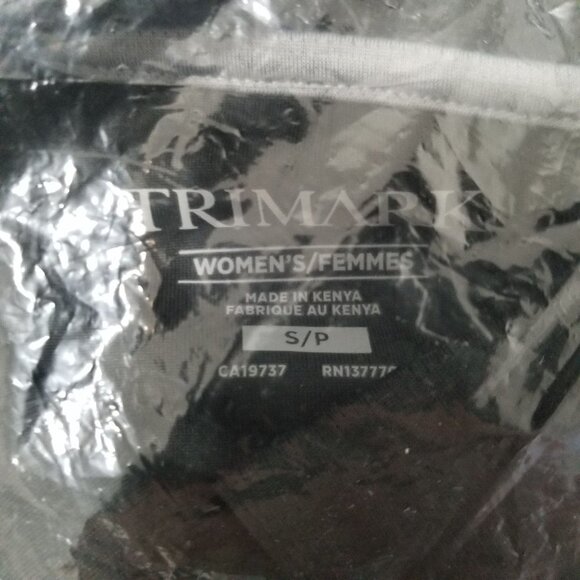 NWT TRIMARK Women's Black/Quarry Remus Short Sleeve Polo Size S/P‎ - Picture 5 of 6